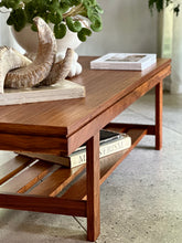 Load image into Gallery viewer, Mid-Century Rectangular Coffee Table With Magazine Space
