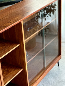 Vintage Solid Kiaat Bookshelf | Drinks Cabinet