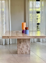 Load image into Gallery viewer, Travertine Square Dining Table
