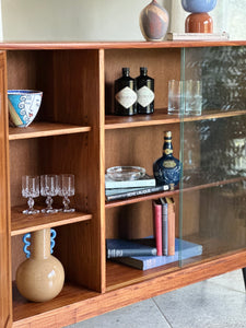 Vintage Solid Kiaat Bookshelf | Drinks Cabinet