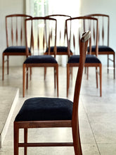 Load image into Gallery viewer, Elegant Spindle-Back Dining Chairs | Set of Six
