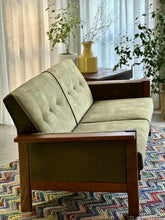 Load image into Gallery viewer, &quot;Lubis&quot; Three-Seater Couch in Olive Green
