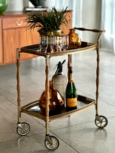 Load image into Gallery viewer, Two-Tiered Vintage Drinks Cart
