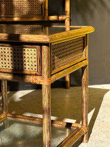 Bamboo and Rattan Pedestal