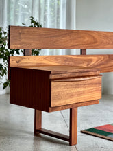 Load image into Gallery viewer, Kiaat Headboard &amp; Attached Pedestals

