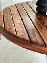 Load image into Gallery viewer, Slatted Top Round Dining Table
