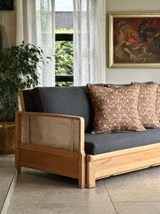 Vintage Beechwood Sleeper Couch