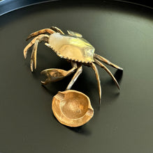Load image into Gallery viewer, Brass Crab Ashtray
