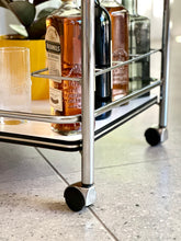 Load image into Gallery viewer, Chromed Retro Two-Tier Drinks Cart
