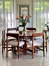 Load image into Gallery viewer, Set of 8 Solid Kiaat Dining Chairs by Artecasa Furniture
