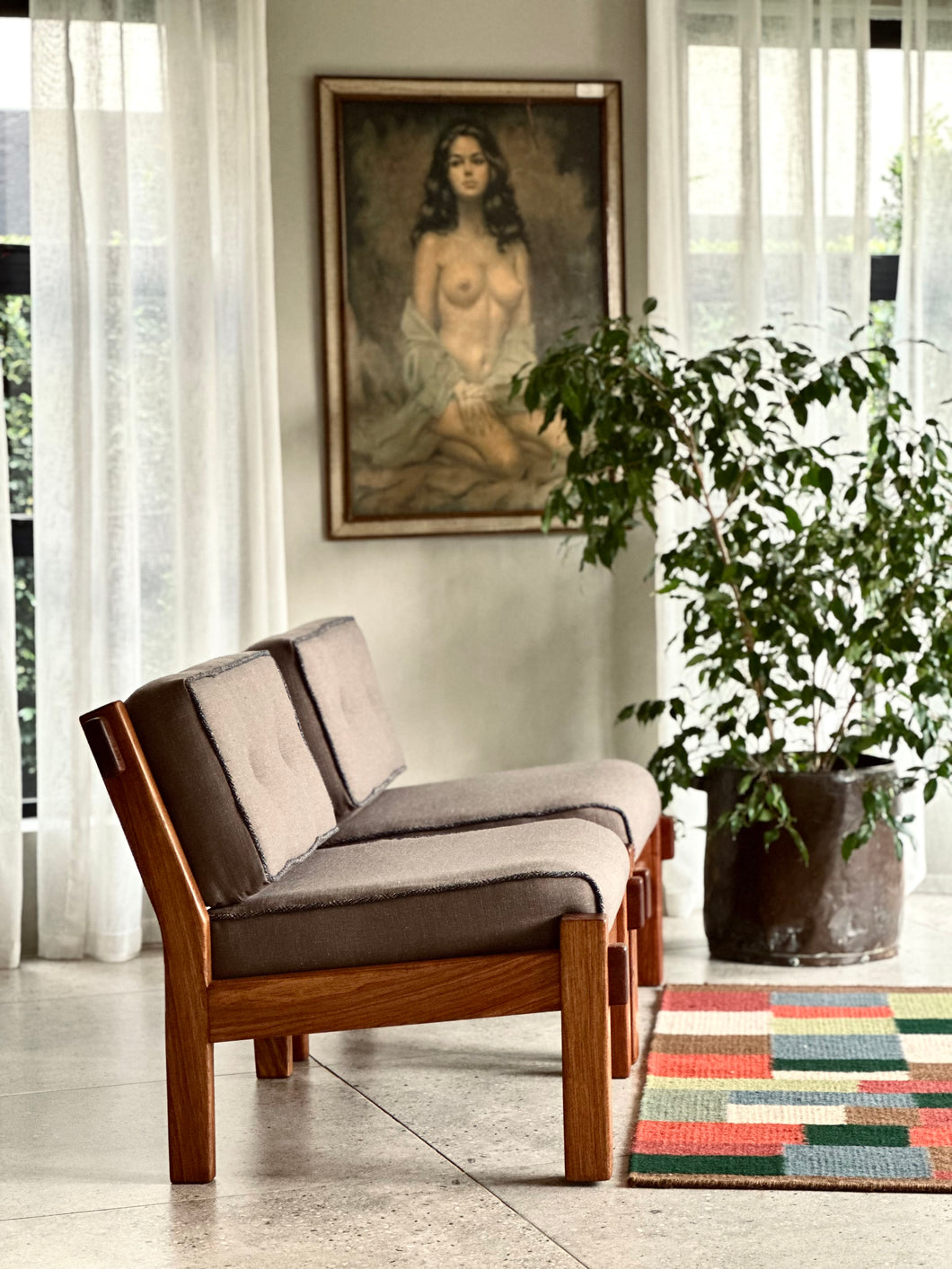 Pair of Solid Kiaat, DS Vorster & Co Chairs (2 or 4)