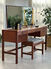 Load image into Gallery viewer, Scandinavian-Style Dresser | Vanity &amp; Stool
