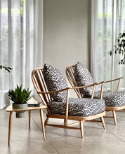 Load image into Gallery viewer, Pair Lubis Spindle Back Arm Chairs
