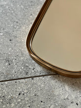 Load image into Gallery viewer, Medium Solid Brass Framed Vintage Mirror

