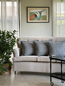 Curved Upholstered Couch