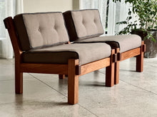 Load image into Gallery viewer, Pair of Solid Kiaat, DS Vorster &amp; Co Chairs (2 or 4)
