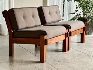 Pair of Solid Kiaat, DS Vorster & Co Chairs (2 or 4)
