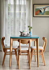 Retro Kitchen Table with a Set of Four Chairs