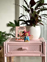 Load image into Gallery viewer, Pair Of Wicker and Bamboo Pedestals - Marshmallow Pink
