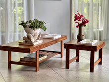 Load image into Gallery viewer, Mid-Century Rectangular Coffee Table With Magazine Space
