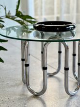Load image into Gallery viewer, Glass &amp; Chrome Round Coffee Table
