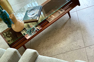 DS Vorster, Two-Tiered | Glass-Top Coffee Table