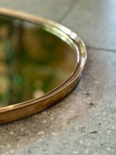 Load image into Gallery viewer, Vintage Solid Brass Framed Mirror
