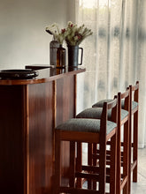 Load image into Gallery viewer, Vintage Bar Counter with Three Stools
