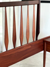 Load image into Gallery viewer, Headboard with Attached Pedestals - Queen Size Bed
