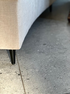 Curved Upholstered Couch