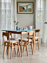 Load image into Gallery viewer, Retro Kitchen Table with a Set of Four Chairs
