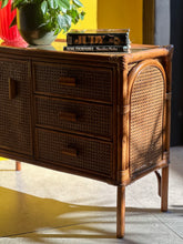 Load image into Gallery viewer, Quaint Bamboo &amp; Rattan Side Cabinet
