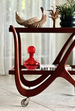 Load image into Gallery viewer, Sculpural Mid-Century Drinks Trolley
