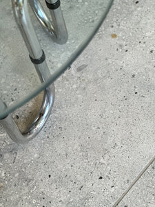 Glass & Chrome Round Coffee Table