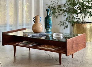 DS Vorster, Two-Tiered | Glass-Top Coffee Table