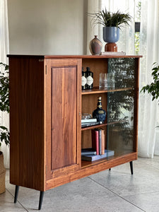 Vintage Solid Kiaat Bookshelf | Drinks Cabinet