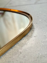 Load image into Gallery viewer, Solid Brass Framed Vintage Mirror
