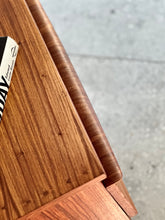 Load image into Gallery viewer, Kiaat Headboard &amp; Attached Pedestals
