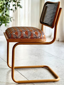 Set of Eight Mid-Century Cesca Chairs - Powder Coated and Upholstered
