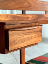 Load image into Gallery viewer, Kiaat Headboard &amp; Attached Pedestals
