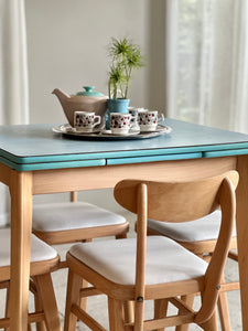 Retro Kitchen Table with a Set of Four Chairs