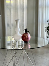 Load image into Gallery viewer, Glass &amp; Chrome Round Dining Table - Eiffel Design
