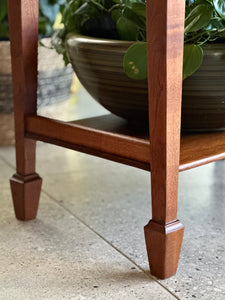 Two-Tier Side/Lamp Table in Teak