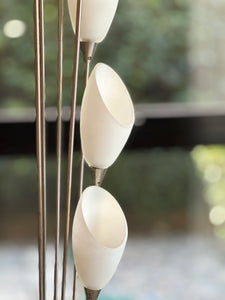 Chromed 7 Globe Floor Lamp