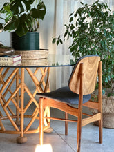 Load image into Gallery viewer, Chippendale Style Cane and Glass Dining Table
