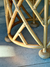 Load image into Gallery viewer, Chippendale Style Cane and Glass Dining Table
