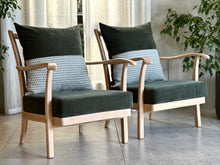 Load image into Gallery viewer, Pair of MCM Occasional Open Armchairs
