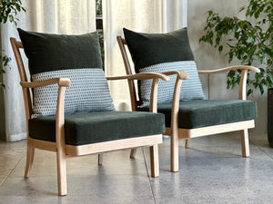 Pair of MCM Occasional Open Armchairs