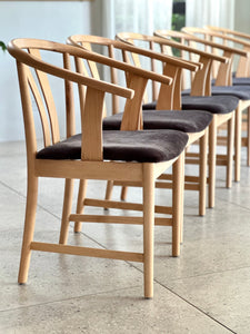Set of Six G&T Wishbone-Style Dining Chairs