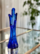Load image into Gallery viewer, Vintage Five Finger Swung Glass Vase
